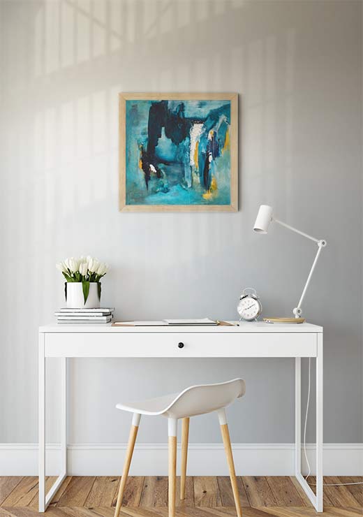 Abstract Green Turquoise - Anita Øren Abstract Green Turquoise - Anita Øren