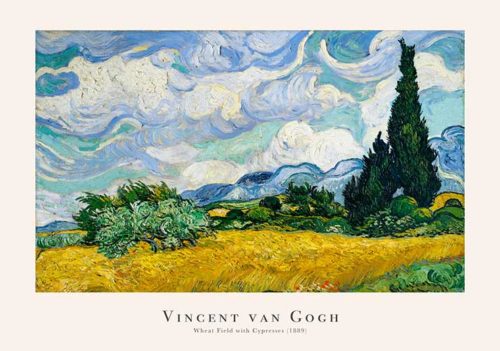 Wheat Field with Cypresses - Vincent Van Gogh Wheat Field with Cypresses - Vincent Van Gogh
