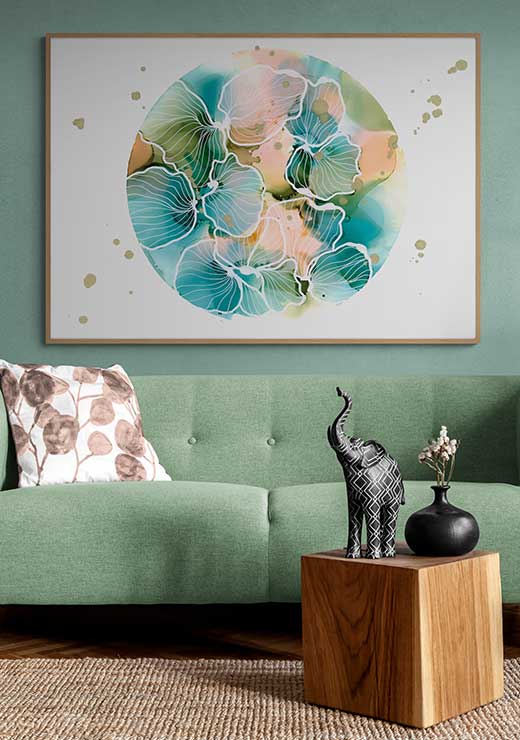 Round Flower - Julie Bill Round Flower - Julie Bill