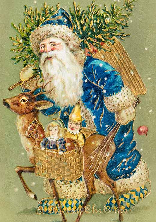Vintage Blue Santa Vintage Blue Santa