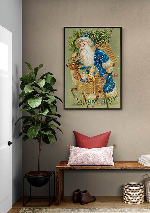 Vintage Blue Santa Vintage Blue Santa