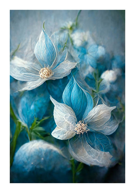 Blue Flower 7 - Winnie Møller Blue Flower 7 - Winnie Møller