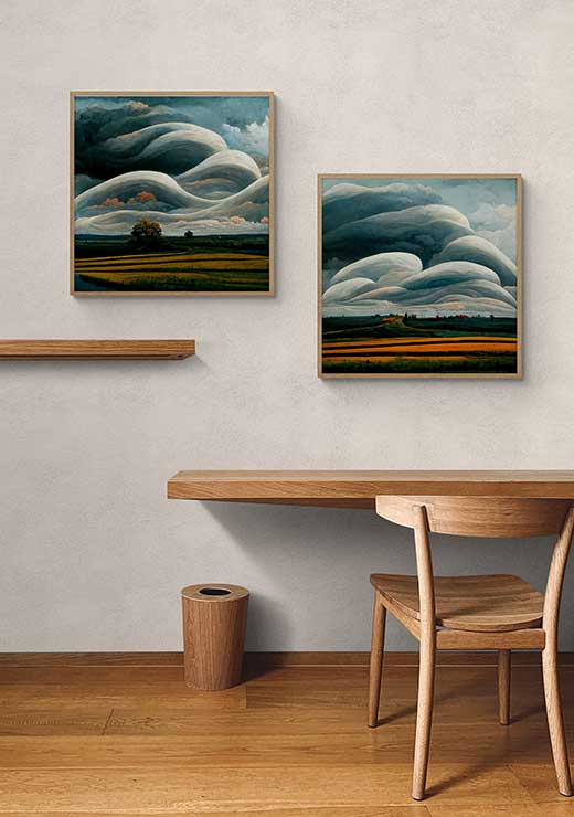 Curved Clouds 1 - Winnie Møller Curved Clouds 1 - Winnie Møller