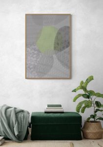 Grey Green Abstract 1 - Eva Söderberg Grey Green Abstract 1 - Eva Söderberg
