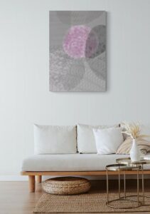 Grey Pink Abstract 1 - Eva Söderberg Grey Pink Abstract 1 - Eva Söderberg