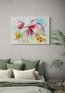 Magnolia With Butterfly - Natalia Galnbek Magnolia With Butterfly - Natalia Galnbek