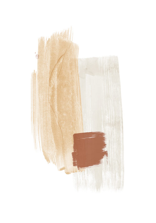 Brush Strokes No. 3 Earth Tones - Nouveau Prints Brush Strokes No. 3 Earth Tones - Nouveau Prints