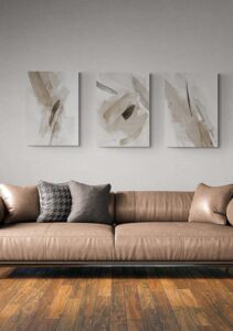 Brush Strokes No. 5 Neutral Tones - Nouveau Prints Brush Strokes No. 5 Neutral Tones - Nouveau Prints