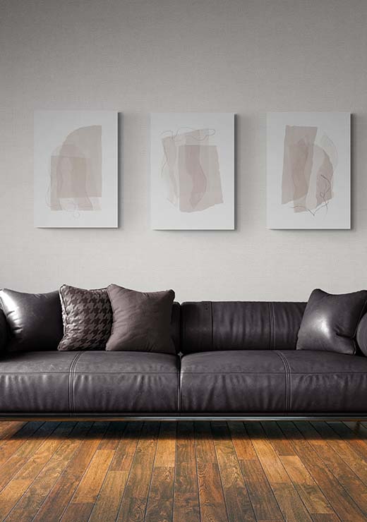 Fragments No. 1 Beige Tones - Nouveau Prints Fragments No. 1 Beige Tones - Nouveau Prints