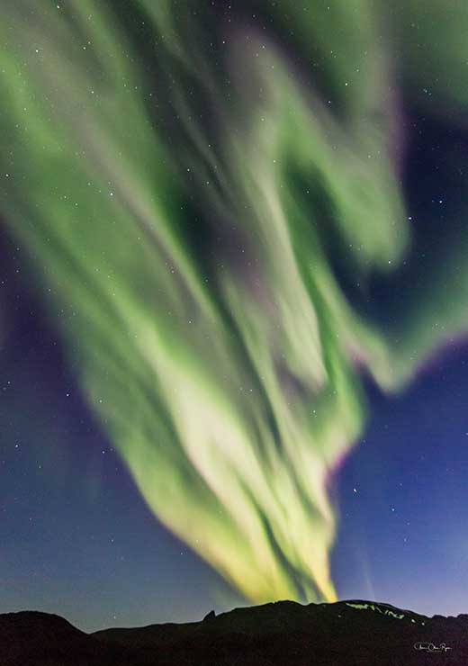 Northern Lights Like a Claw Over Mountains - Anne Olsen-Ryum Northern Lights Like a Claw Over Mountains - Anne Olsen-Ryum