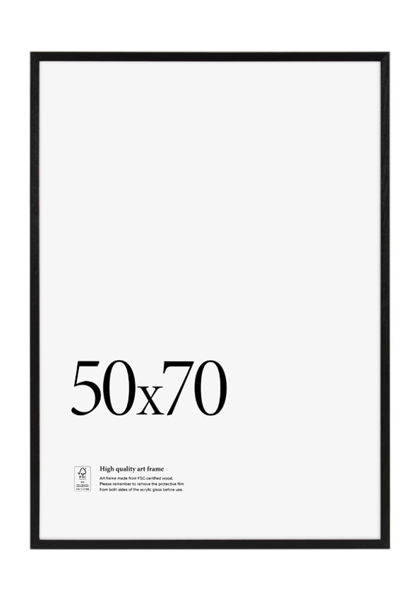 Svart Tavelram - 50x70 Svart Tavelram - 50x70