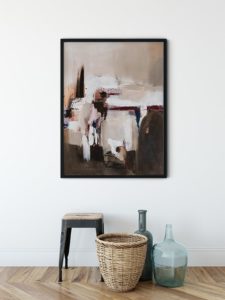 Abstract Brown and Burgundy - Anita Øren Abstract Brown and Burgundy - Anita Øren