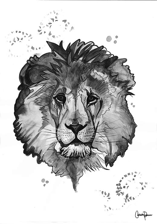 Lion Leonard Grey - Cathrine Doreen Lion Leonard Grey - Cathrine Doreen