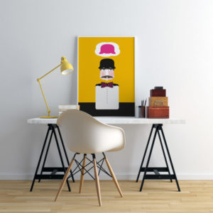 The Man With a Hat - Yellow - Dorte Bjørnung The Man With a Hat - Yellow - Dorte Bjørnung