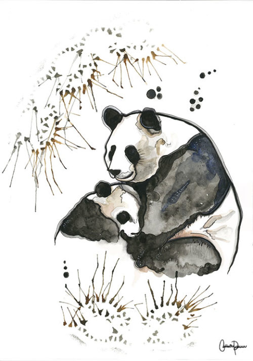 Pandas Mom&Child - Cathrine Doreen Pandas Mom&Child - Cathrine Doreen