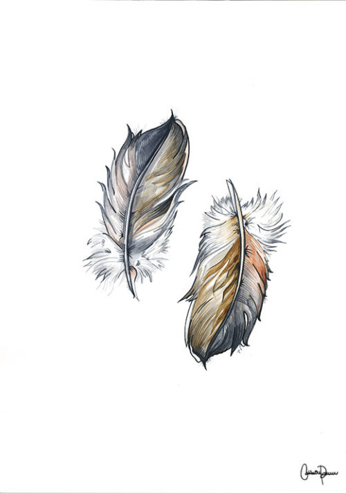 Two Feathers - Cathrine Doreen Two Feathers - Cathrine Doreen