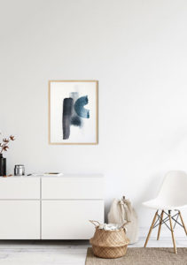 Aquarelle Meets Pencil - Blue Strokes - Studio Nahili Aquarelle Meets Pencil - Blue Strokes - Studio Nahili