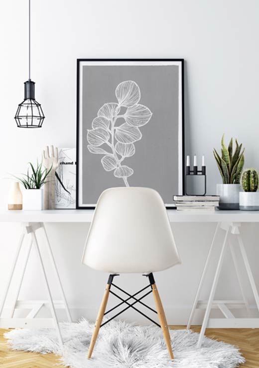 Silver Dollar Eucalyptus BW - Agave Designs Silver Dollar Eucalyptus BW - Agave Designs
