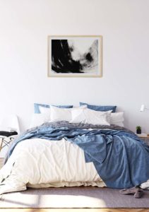 Black Abstract no. 1 - Art by Frida Lifbom Black Abstract no. 1 - Art by Frida Lifbom