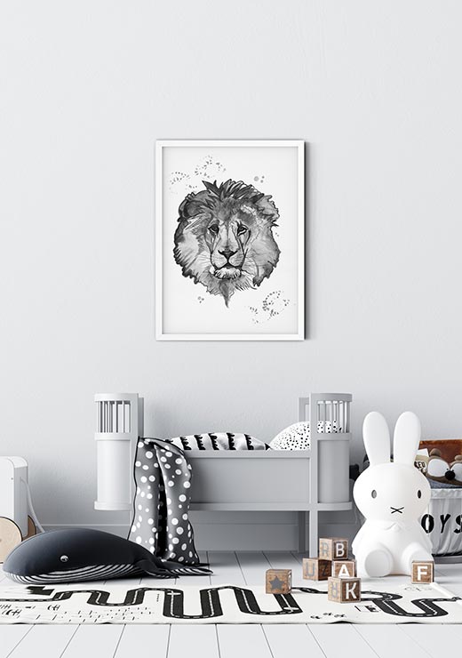 Lion Leonard Grey - Cathrine Doreen Lion Leonard Grey - Cathrine Doreen
