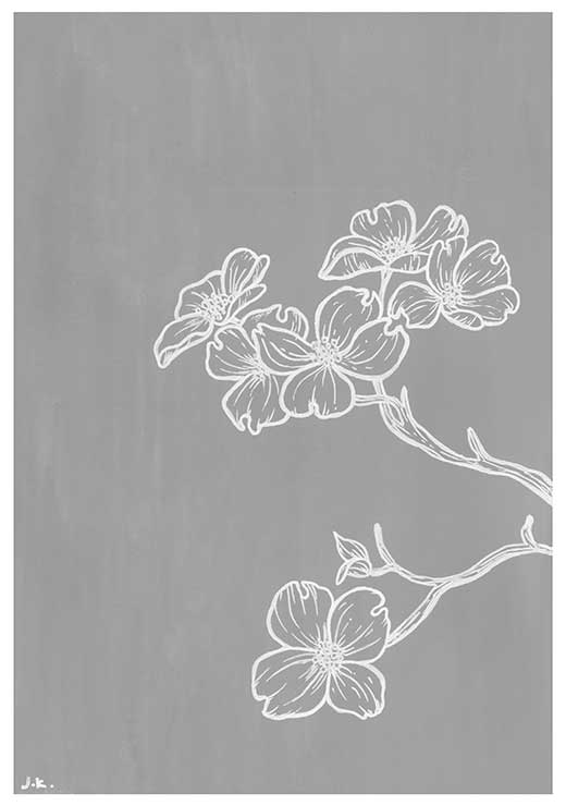 Dogwood BW - Agave Designs Dogwood BW - Agave Designs
