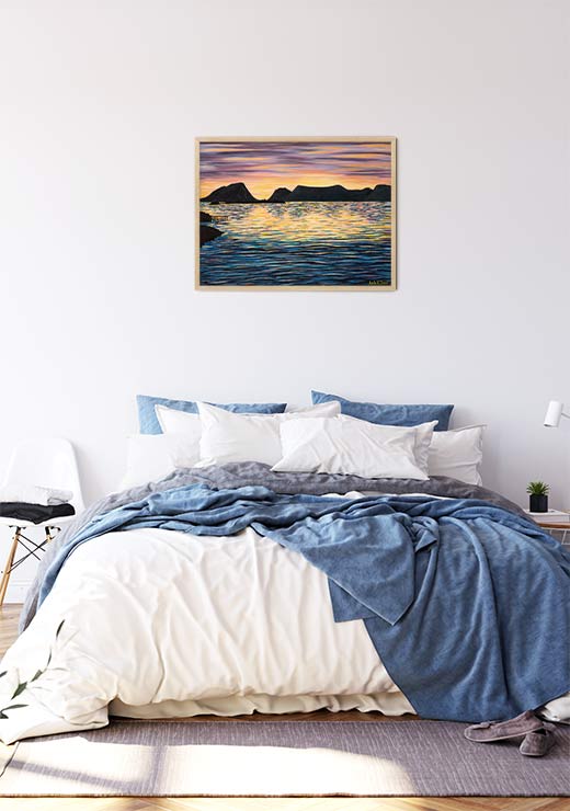 Summer Evening At The Coast - ARO Art Summer Evening At The Coast - ARO Art