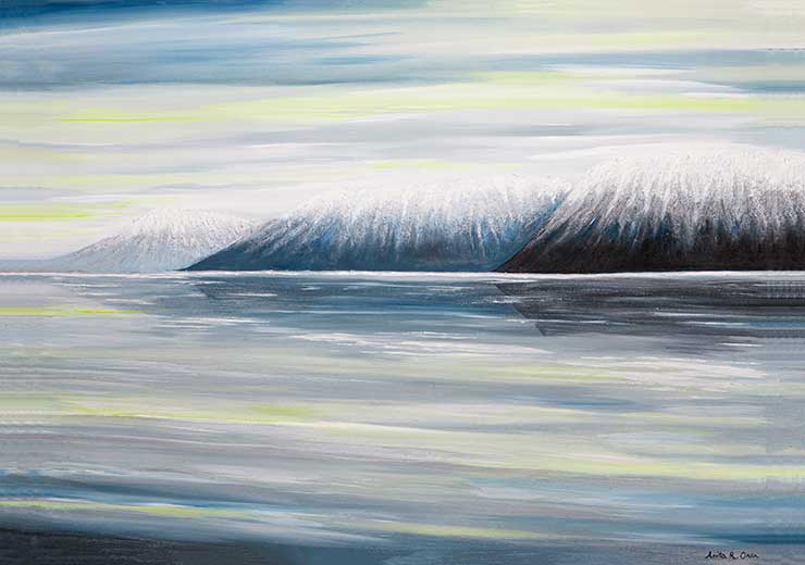 Winter Landscape in Horningdal - ARO Art Winter Landscape in Horningdal - ARO Art