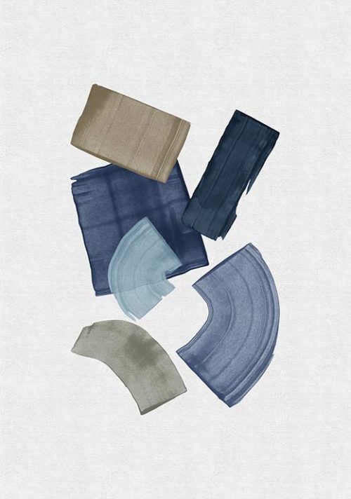 Blue & Brown Paint Blocks - Orara Studio Blue & Brown Paint Blocks - Orara Studio