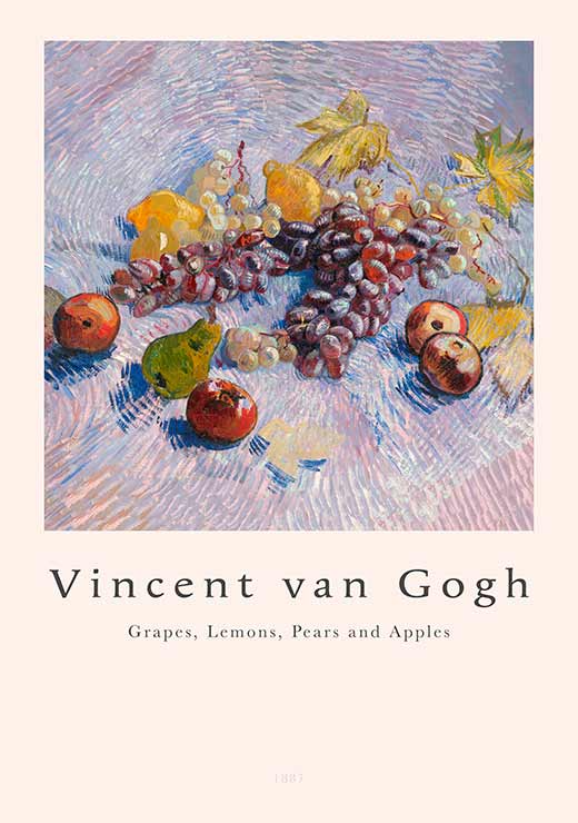 Grapes, Lemons, Pears, and Apples - Vincent Van Gogh Grapes, Lemons, Pears, and Apples - Vincent Van Gogh
