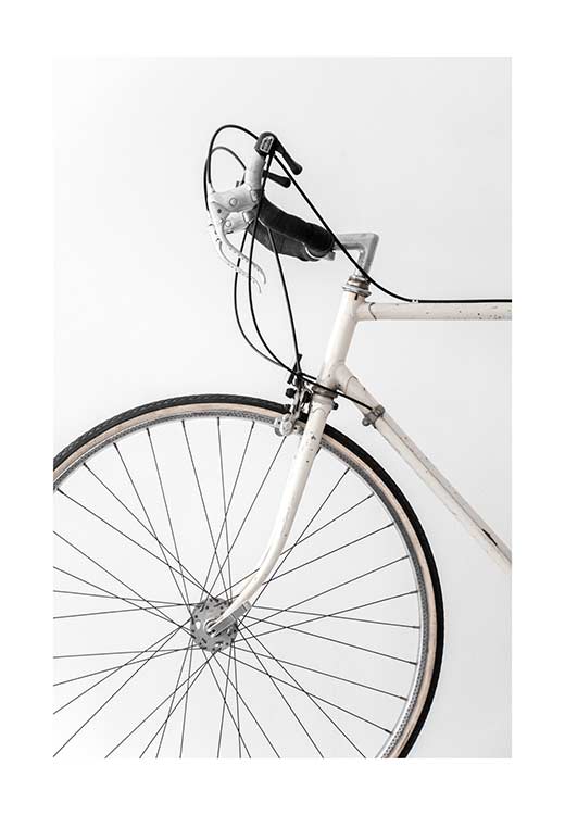White Minimal Bicycle LOVE - Studio Nahili White Minimal Bicycle LOVE - Studio Nahili